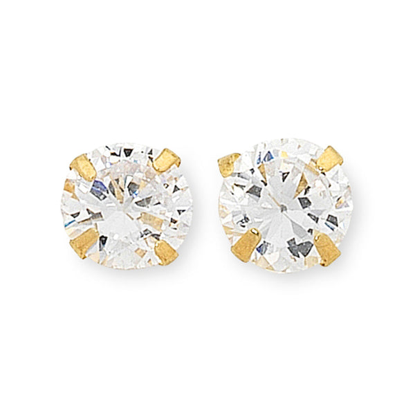 9Ct Gold Cubic Zirconia Studs