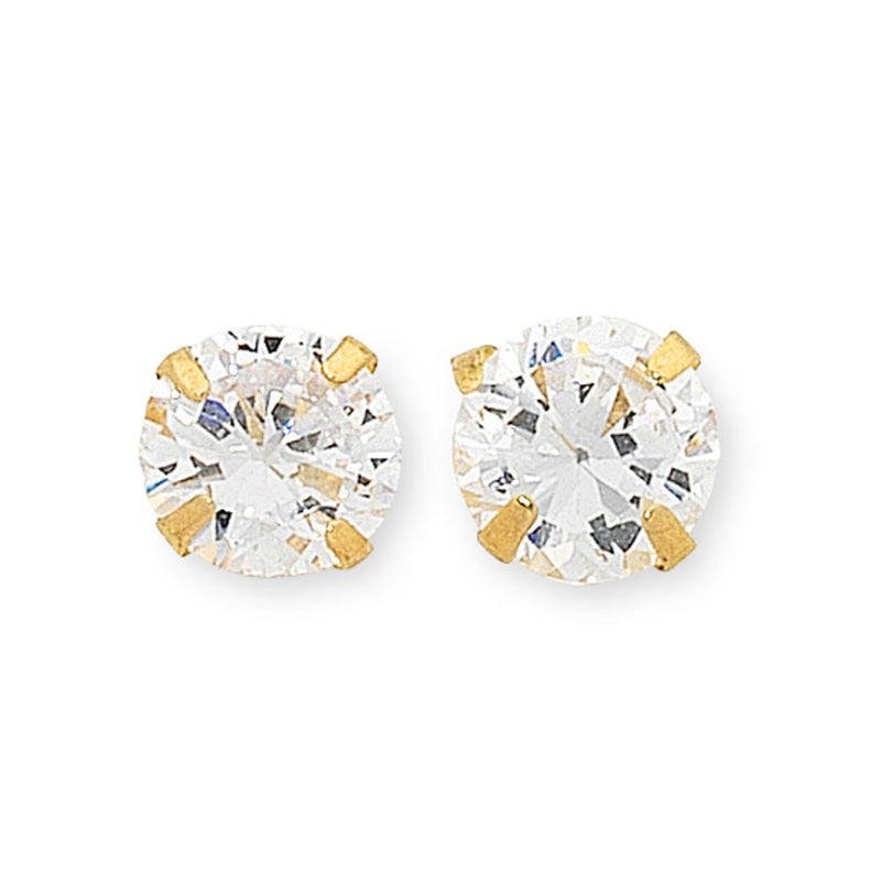 9Ct Gold Cubic Zirconia Studs