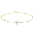 9K YLW GOLD 0.15CT HI I1 DIA B/L 17+2cm B-4117-015-Y