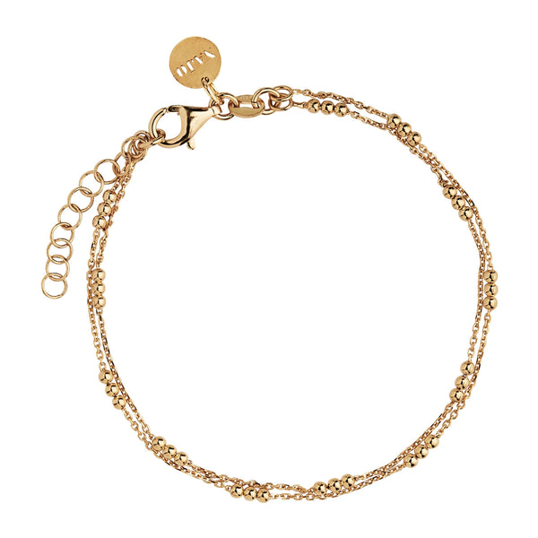 Halcyon Yellow Gold Bracelet (18.5cm+ext)