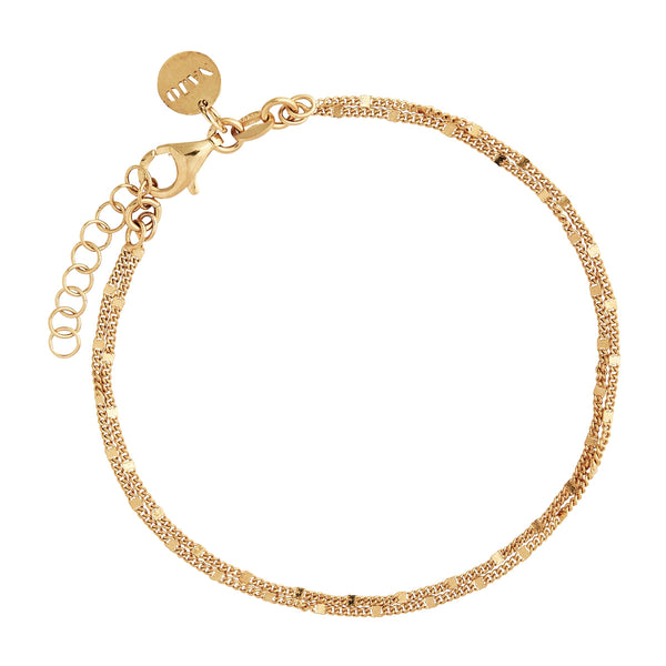 Harmony Yellow Gold Bracelet (18.5cm+ext)