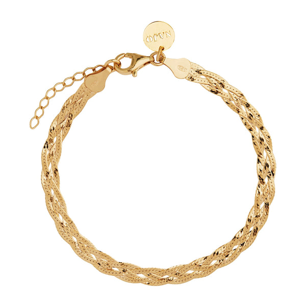 Radiant Yellow Gold Bracelet (18.5cm+ext)