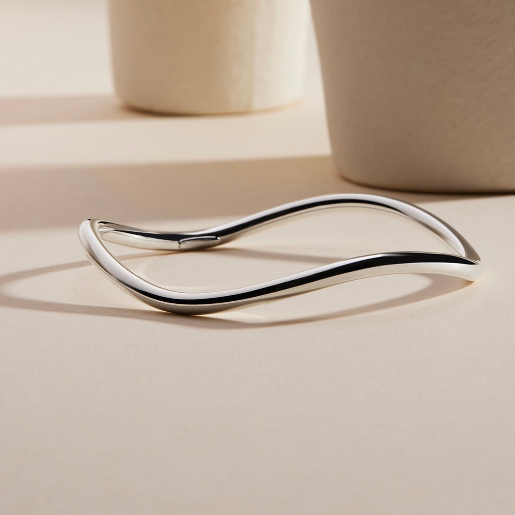 NAJO Island of Dreams Silver Bangle (65mm)