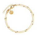 NAJO Birdsong Yellow Gold Chain Bracelet (18.5cm+ext)