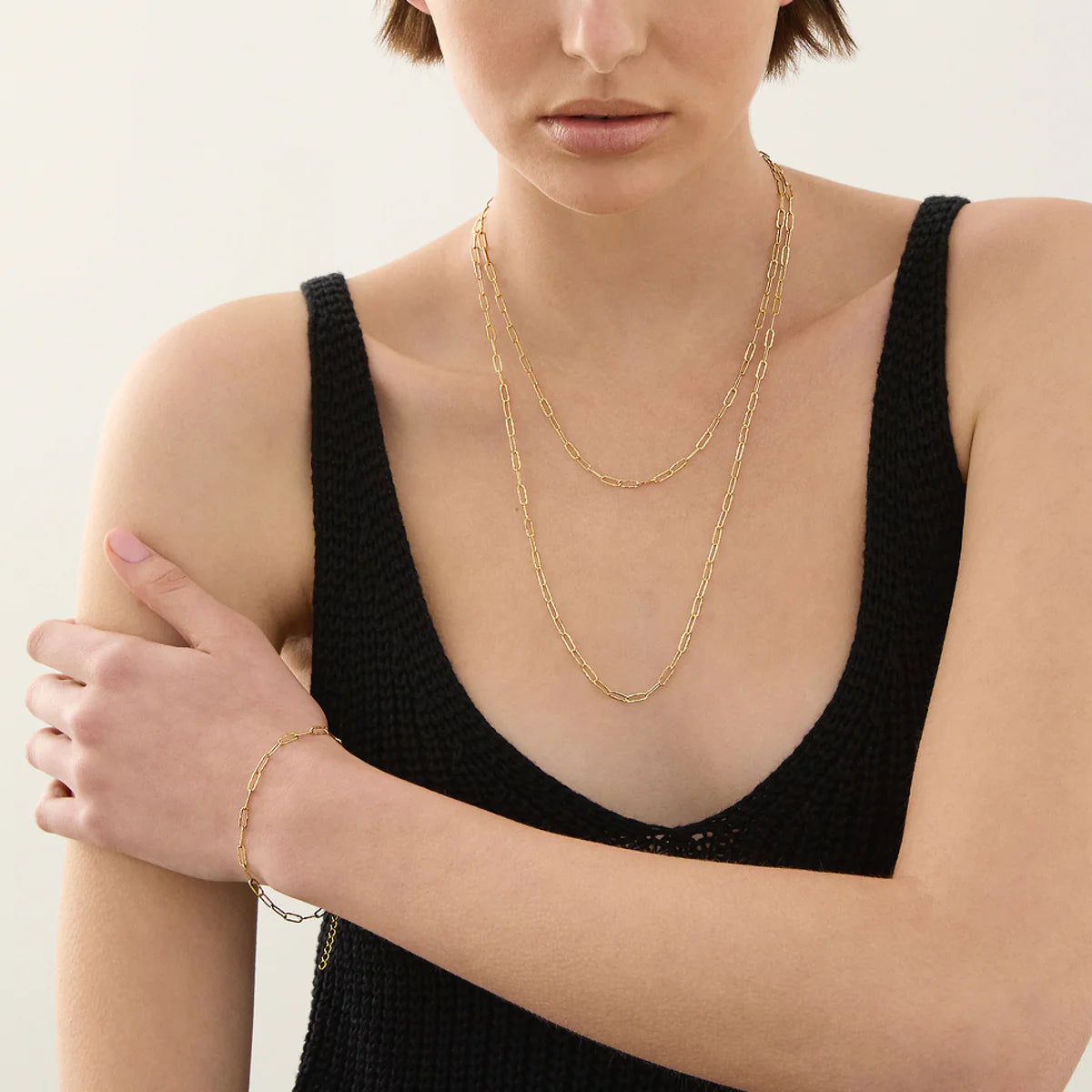 NAJO Rivière Necklace - Yellow Gold Plated N7345-45