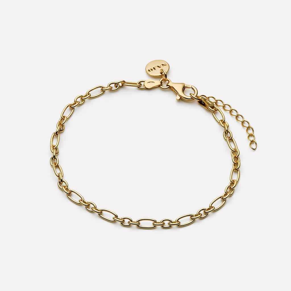 Daybreak Yellow Gold Oval link bracelet NAJO B7606