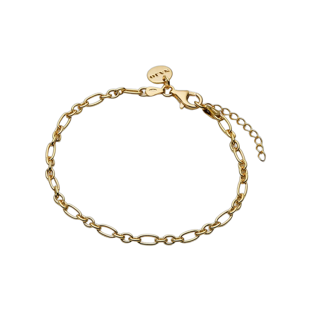 Daybreak Yellow Gold Oval link bracelet NAJO B7606