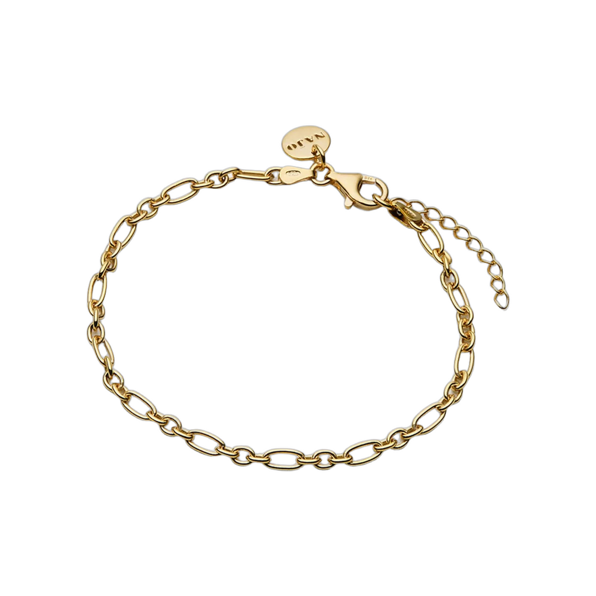 Daybreak Yellow Gold Oval link bracelet NAJO B7606