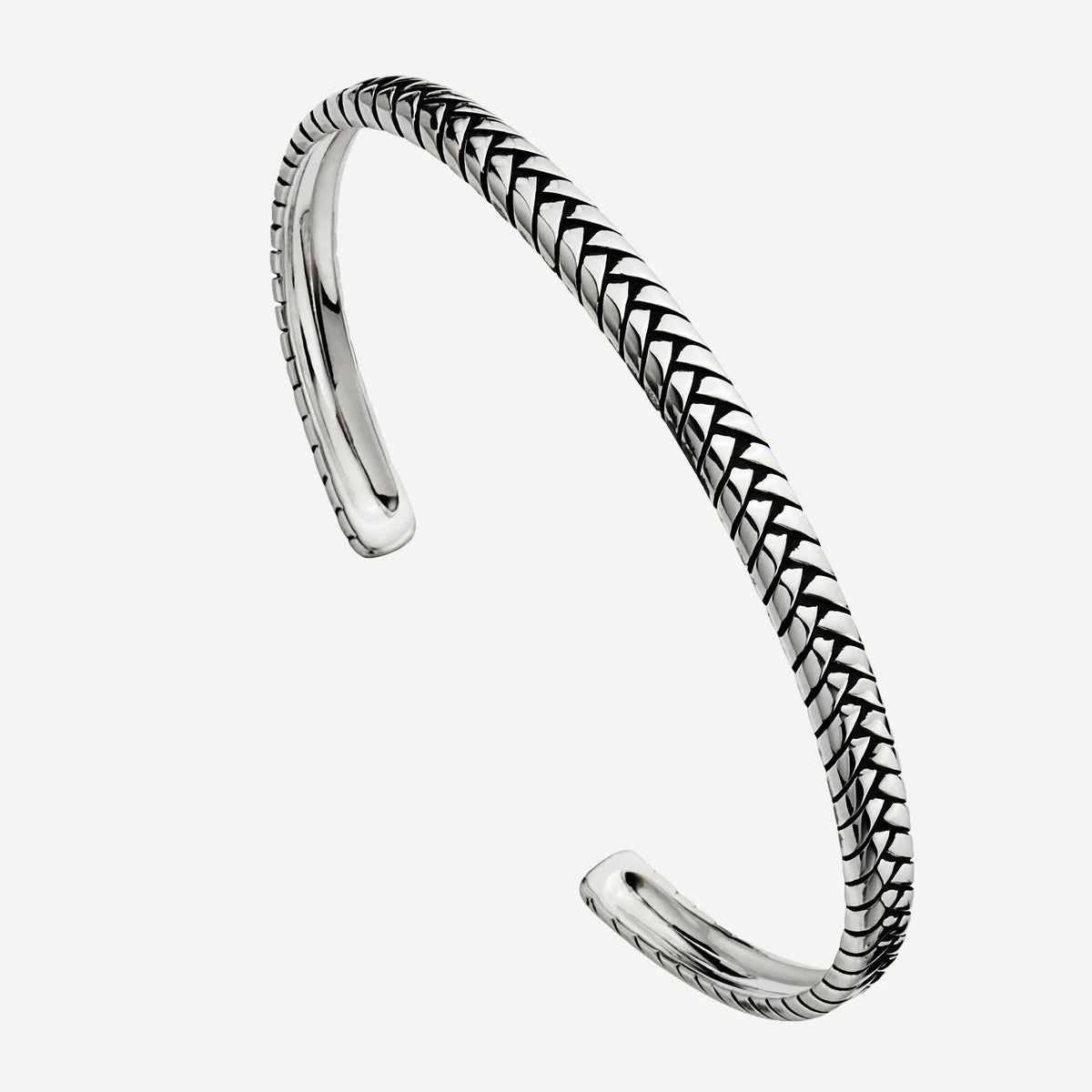 NAJO Tessera Mens Oxidised Cuff (65mm) B9006