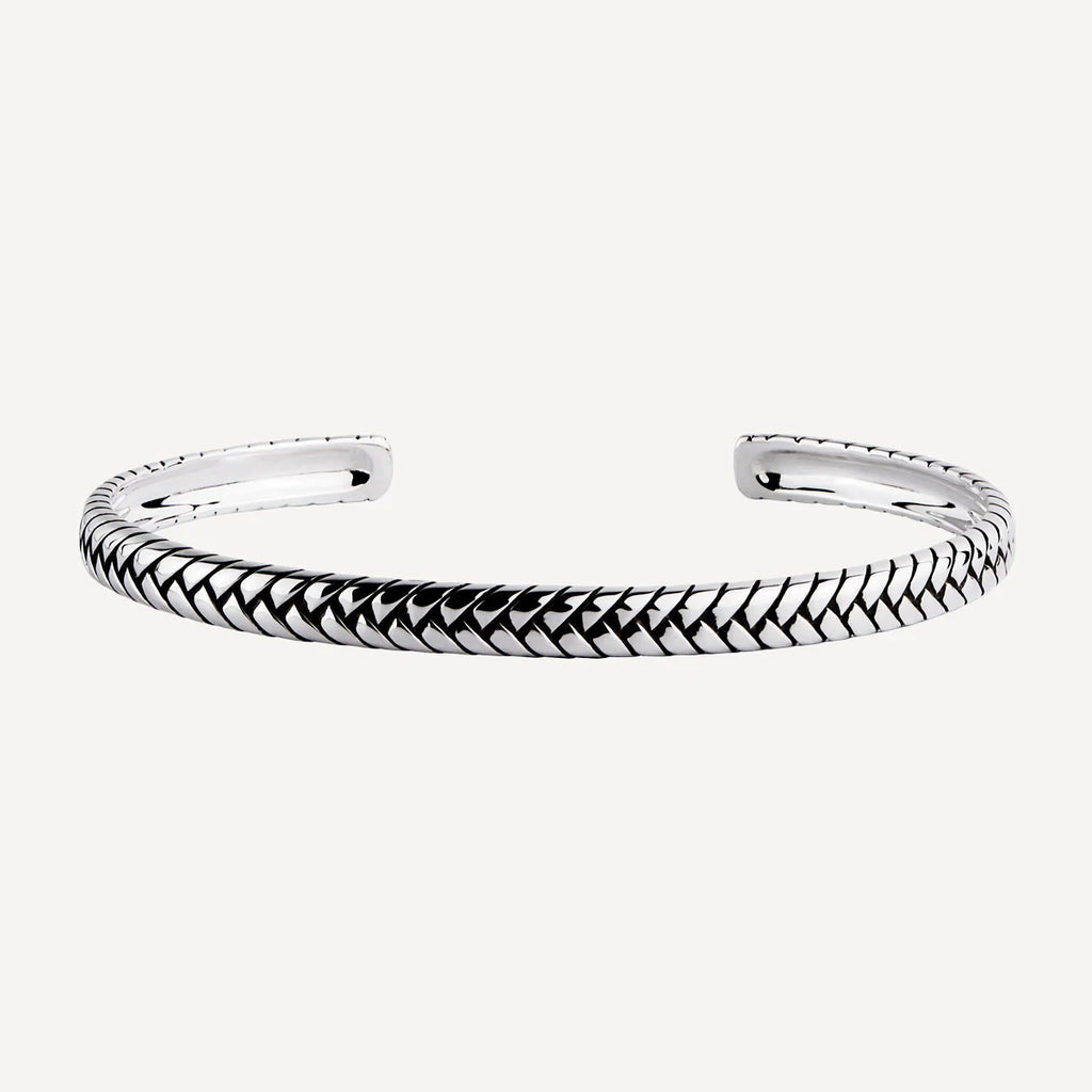 NAJO Tessera Mens Oxidised Cuff (65mm) B9006