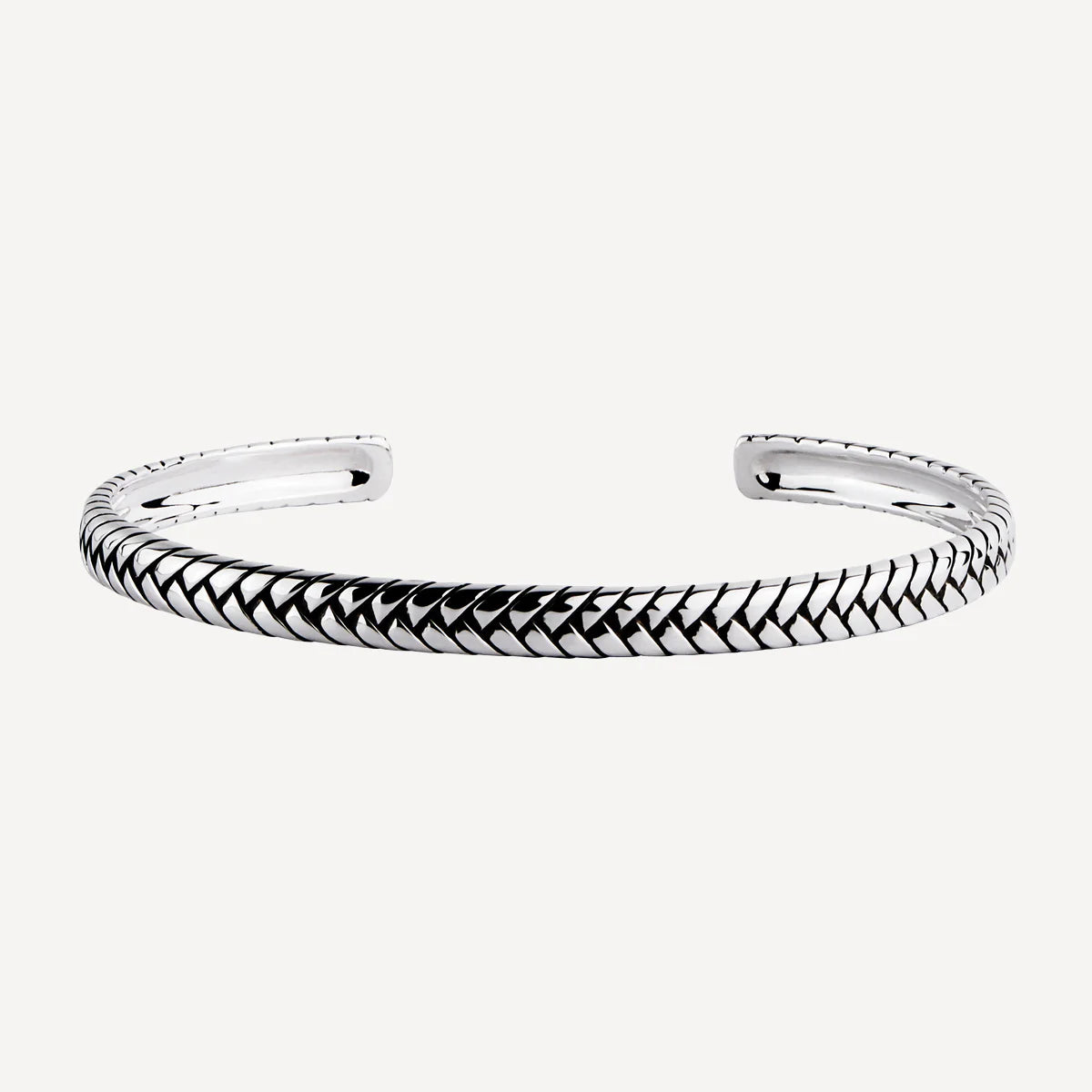 NAJO Tessera Mens Oxidised Cuff (65mm) B9006