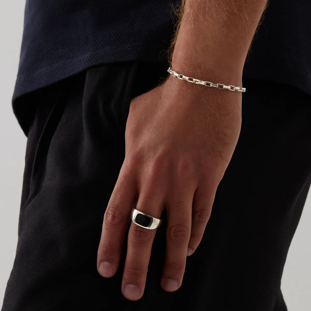 Veneto Men’s Silver Chain Bracelet B9009