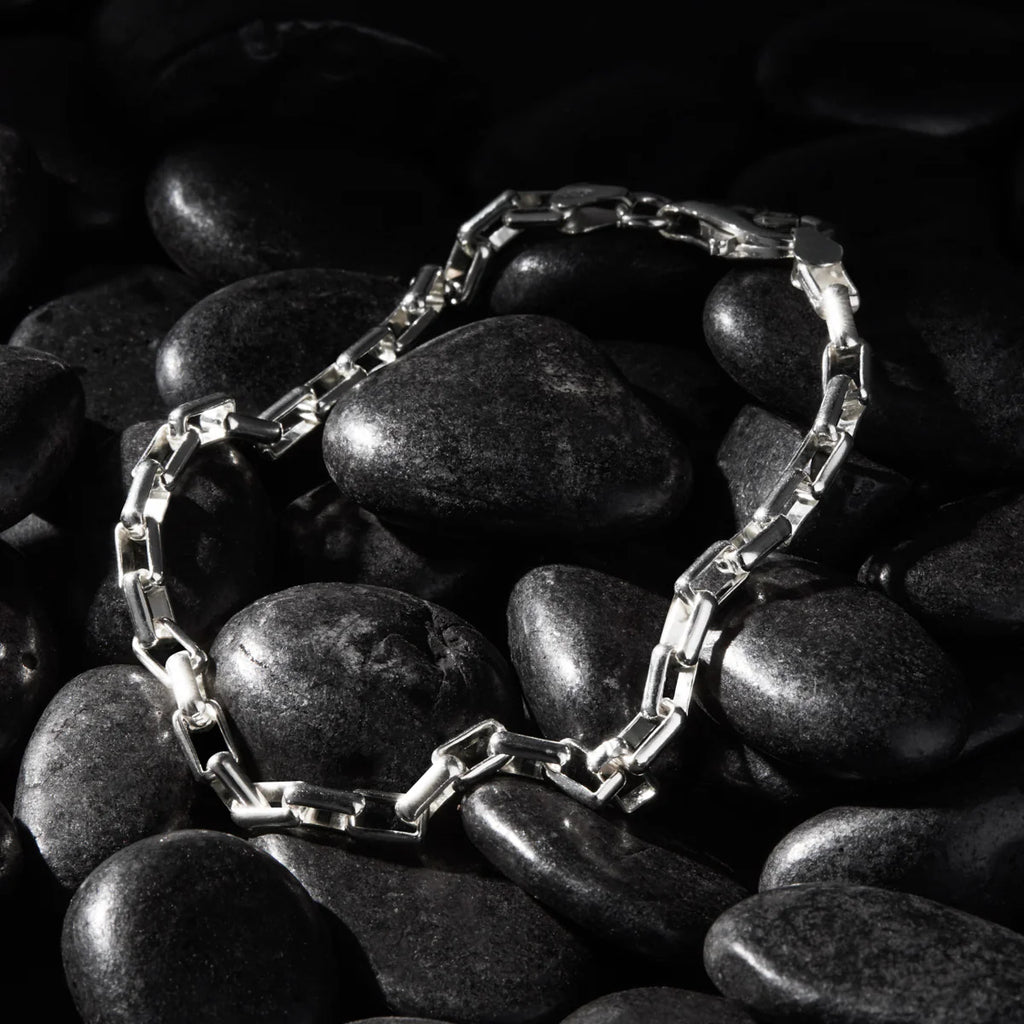 Veneto Men’s Silver Chain Bracelet B9009