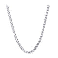 S/S Bevelled Curb Diamond Cut Chain BCD120 50 cm