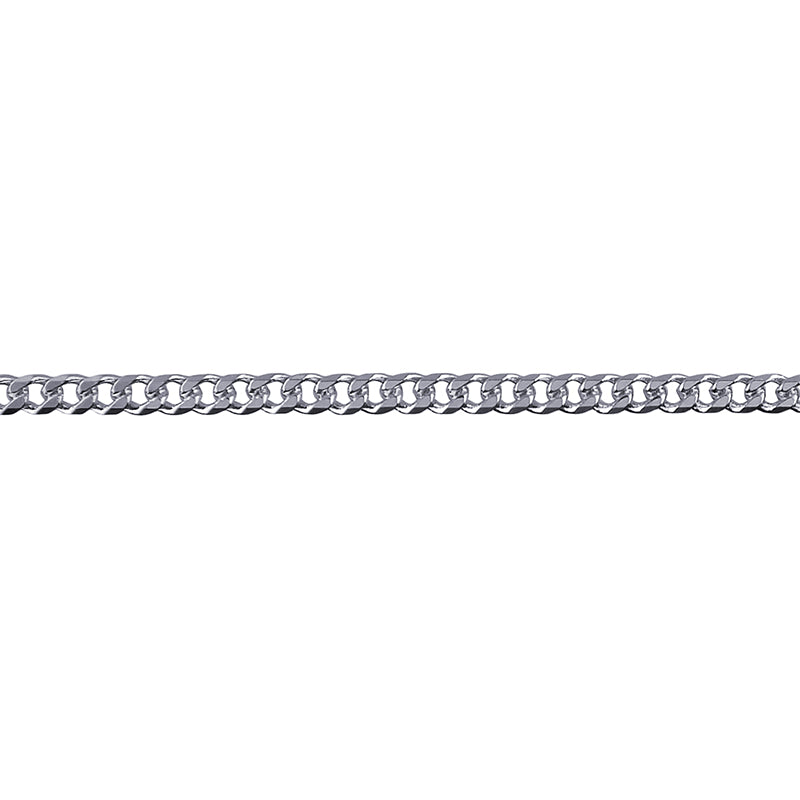 S/S Bevelled Curb Diamond Cut Chain BCD80/45