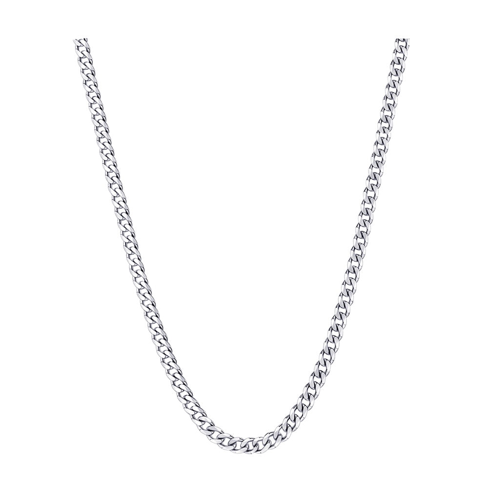 S/S Bevelled Curb Diamond Cut Chain BCD80/45
