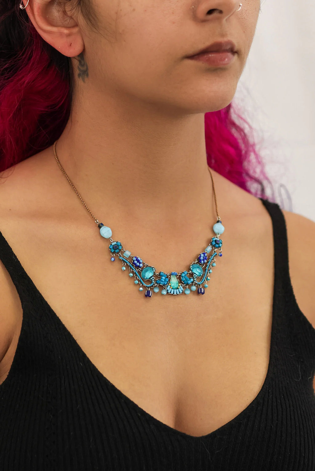 Blue Bayou Set, Beaded Necklace, Heaven C3629