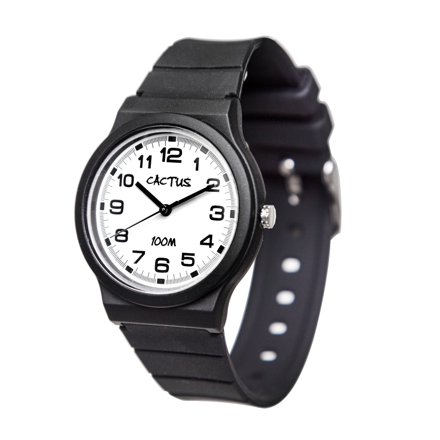 Cactus- Kids Classic. 100m water resistant watch, Black Watch CAC-140-M01