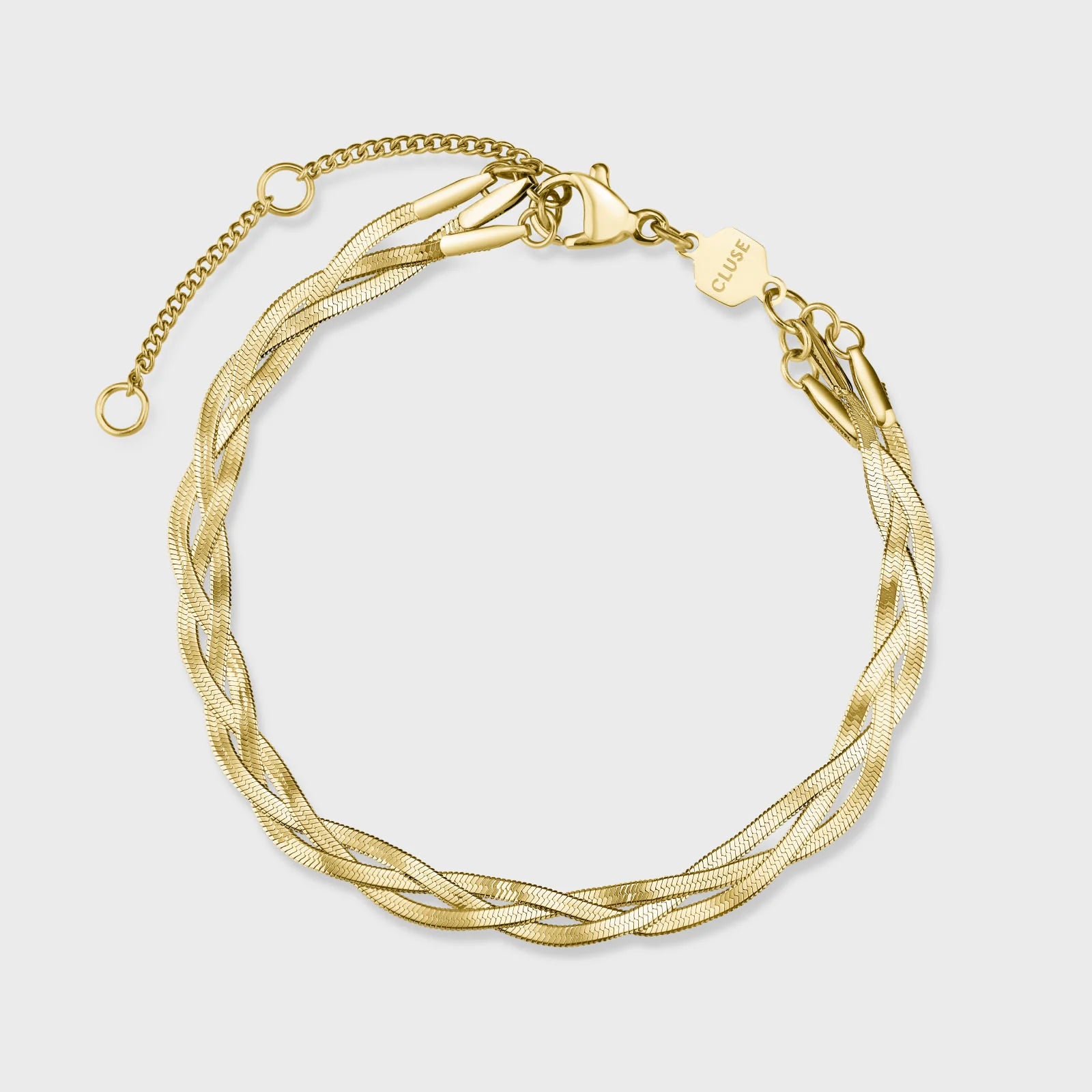 Gift Box Gracieuse Petite Watch Steel, Dark Cherry & Braided Snake Bracelet, Gold Colour