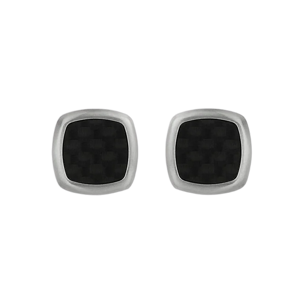 The Aviator Carbon Fibre and Steel Cufflinks CU9004