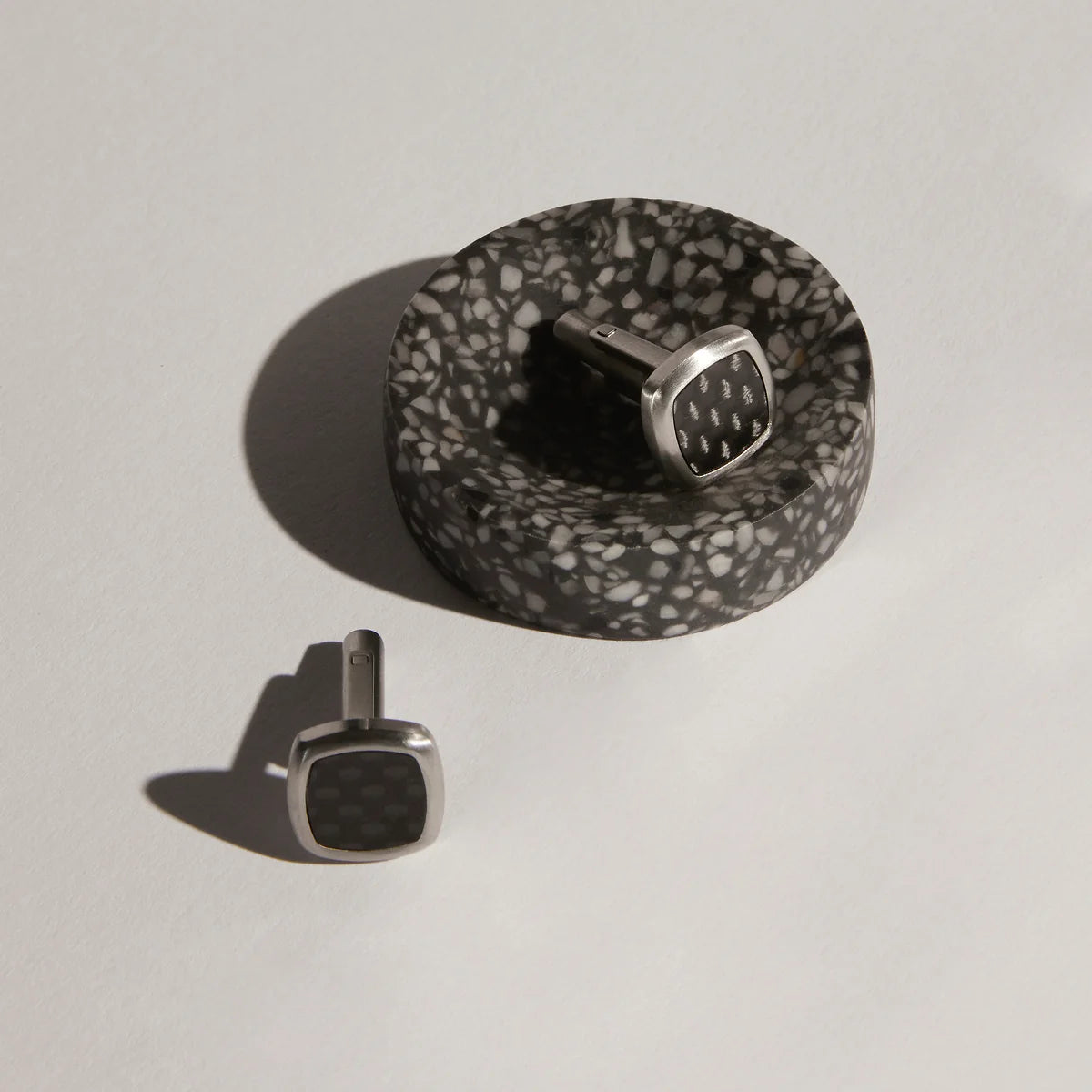 The Aviator Carbon Fibre and Steel Cufflinks CU9004
