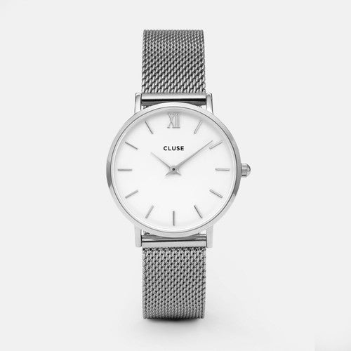 CLUSE Minuit Mesh Silver/White