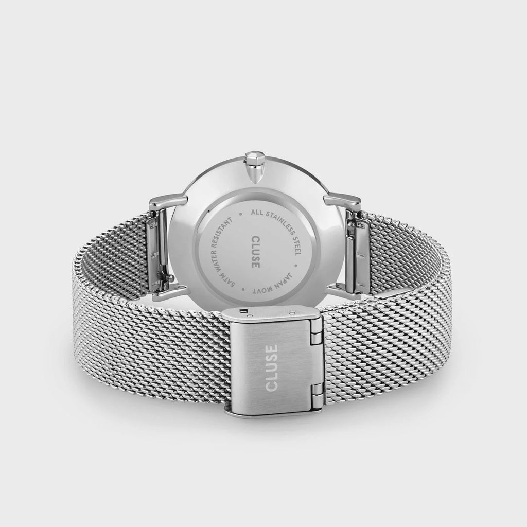 CLUSE - Minuit Mesh crystals, grey. siler colour CW10203