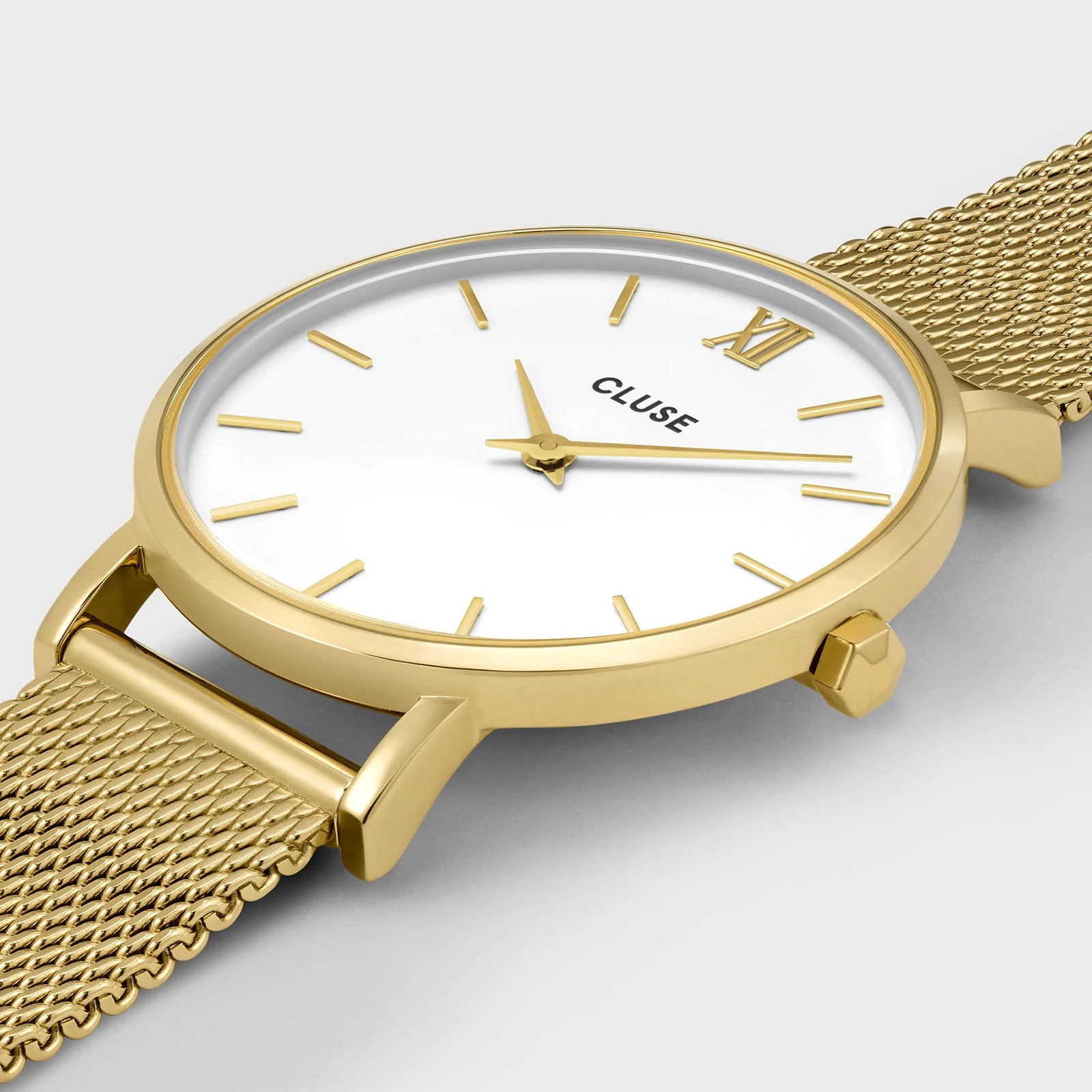Cluse Minuit Mesh Gold/White CW0101203007