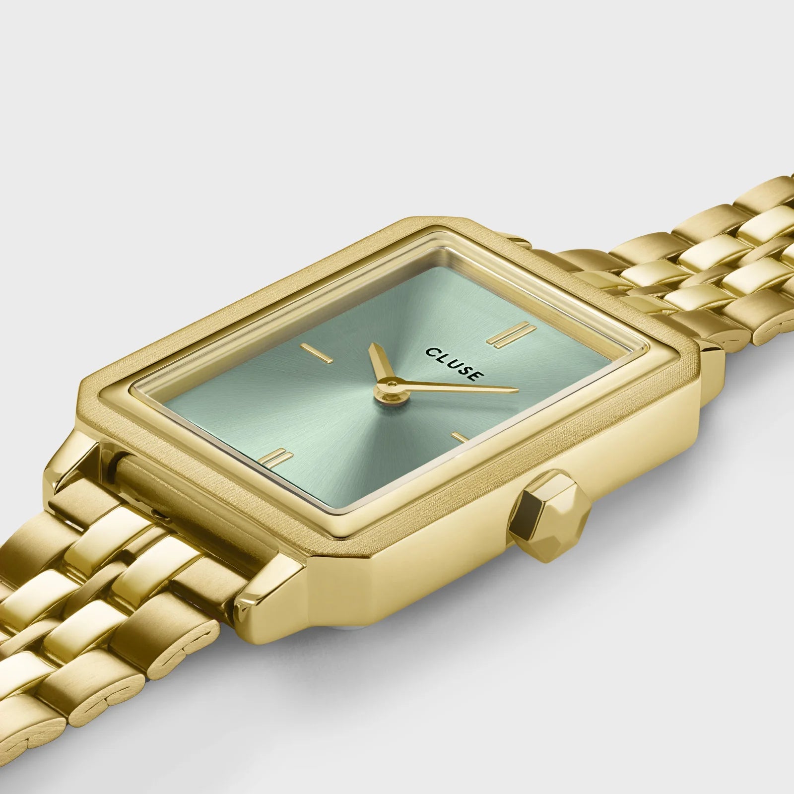 Cluse - Fluette Sage Green/gold Link CW11514