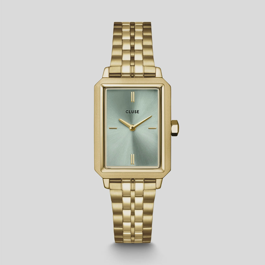 Cluse - Fluette Sage Green/gold Link CW11514