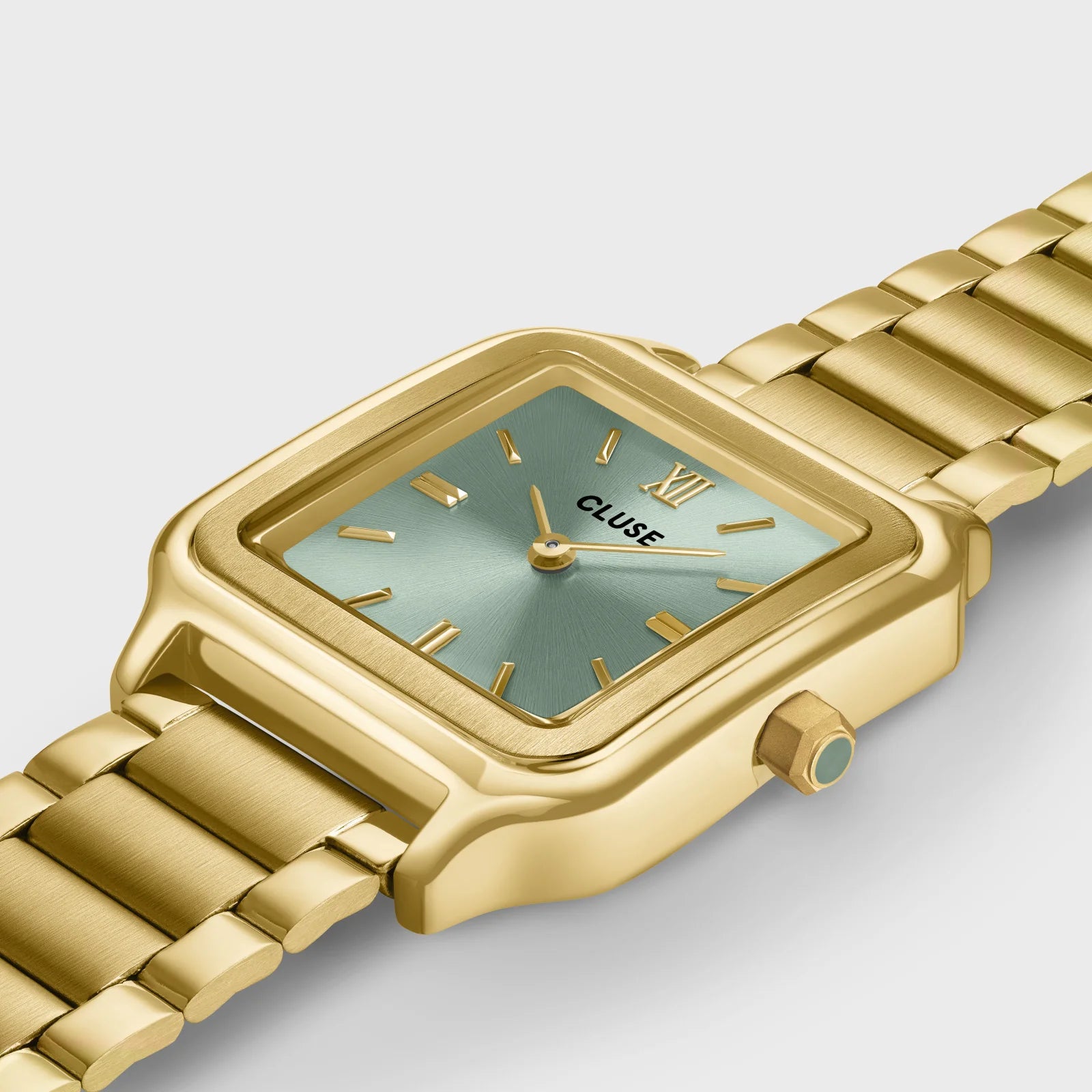 Cluse Gracieuse Sage Green/Gold Link Watch CW11909