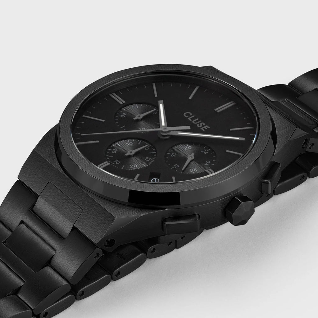Cluse Vigoureux Chrono Steel, Full Black CW20802