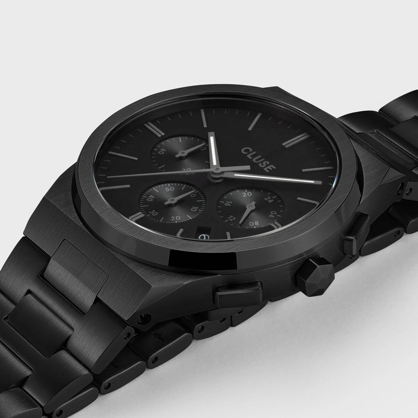 Cluse Vigoureux Chrono Steel, Full Black CW20802