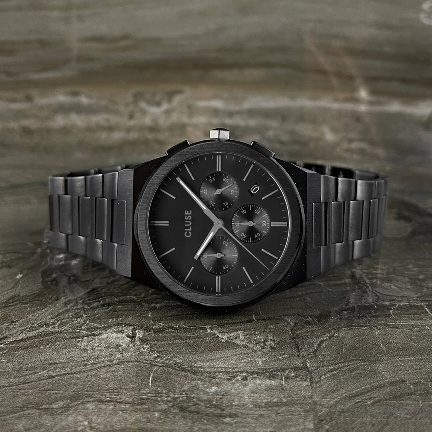 Cluse Vigoureux Chrono Steel, Full Black CW20802