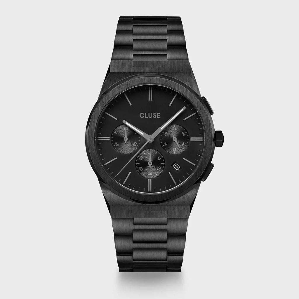 Cluse Vigoureux Chrono Steel, Full Black CW20802