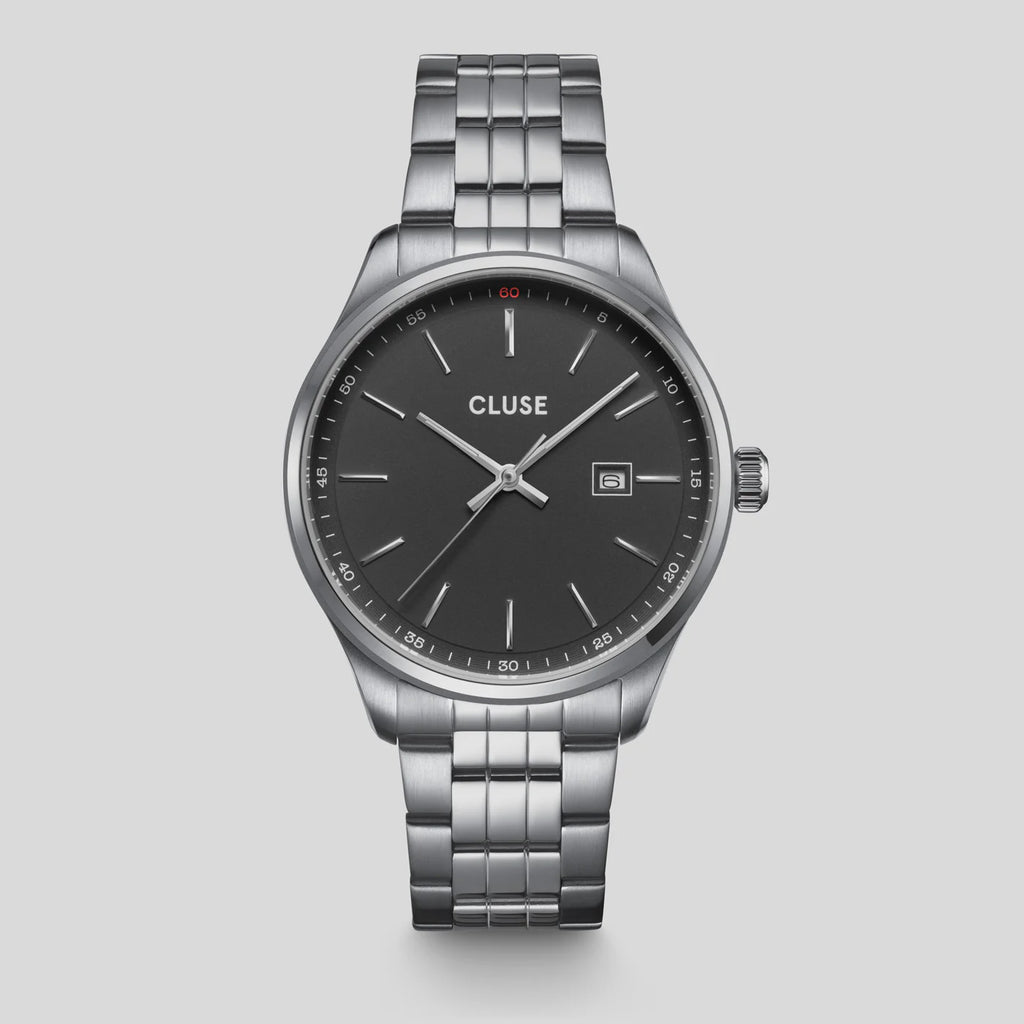 Cluse - Antheor Black/Silver Steel Link CW20904