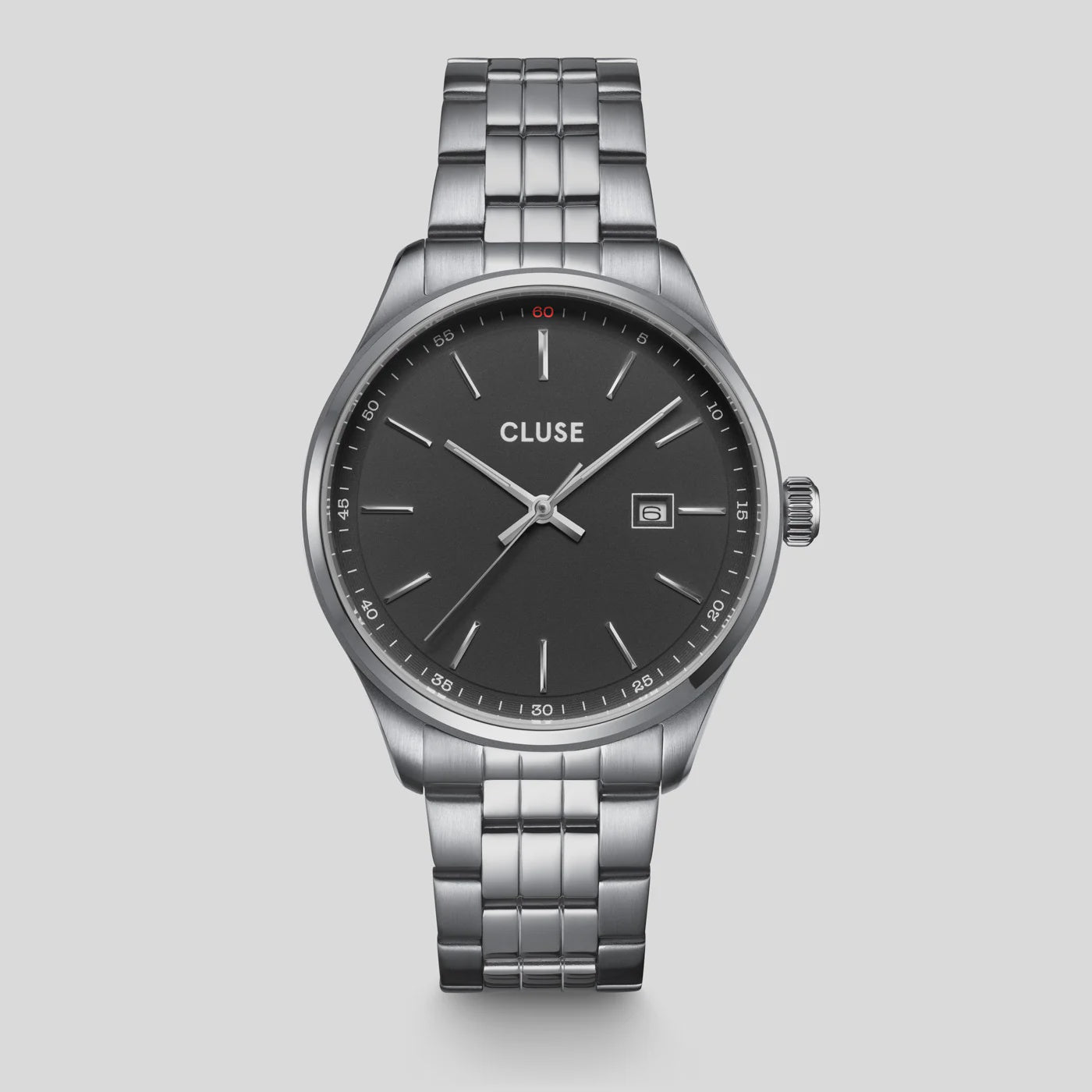 Cluse - Antheor Black/Silver Steel Link CW20904