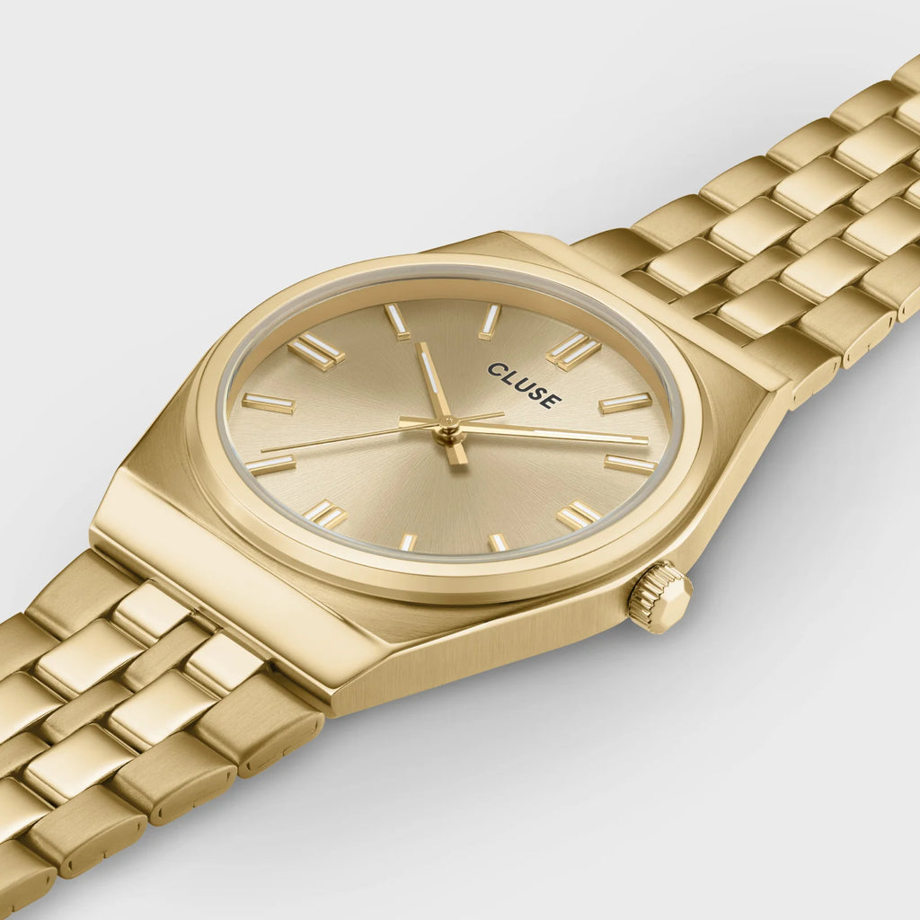 Cluse - Retro 70's Steel full gold link CW35104