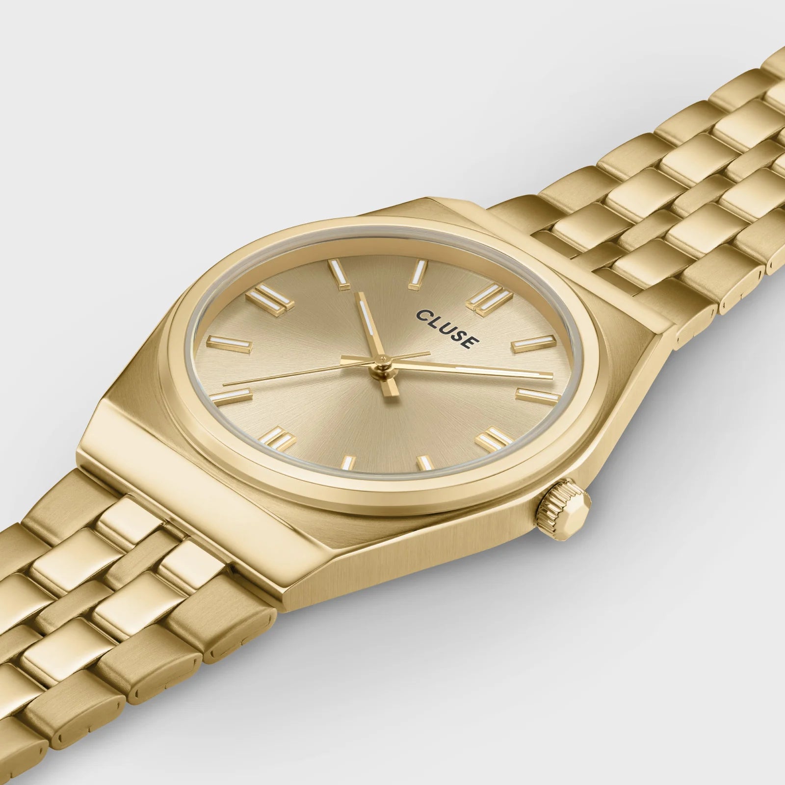 Cluse - Retro 70's Steel full gold link CW35104