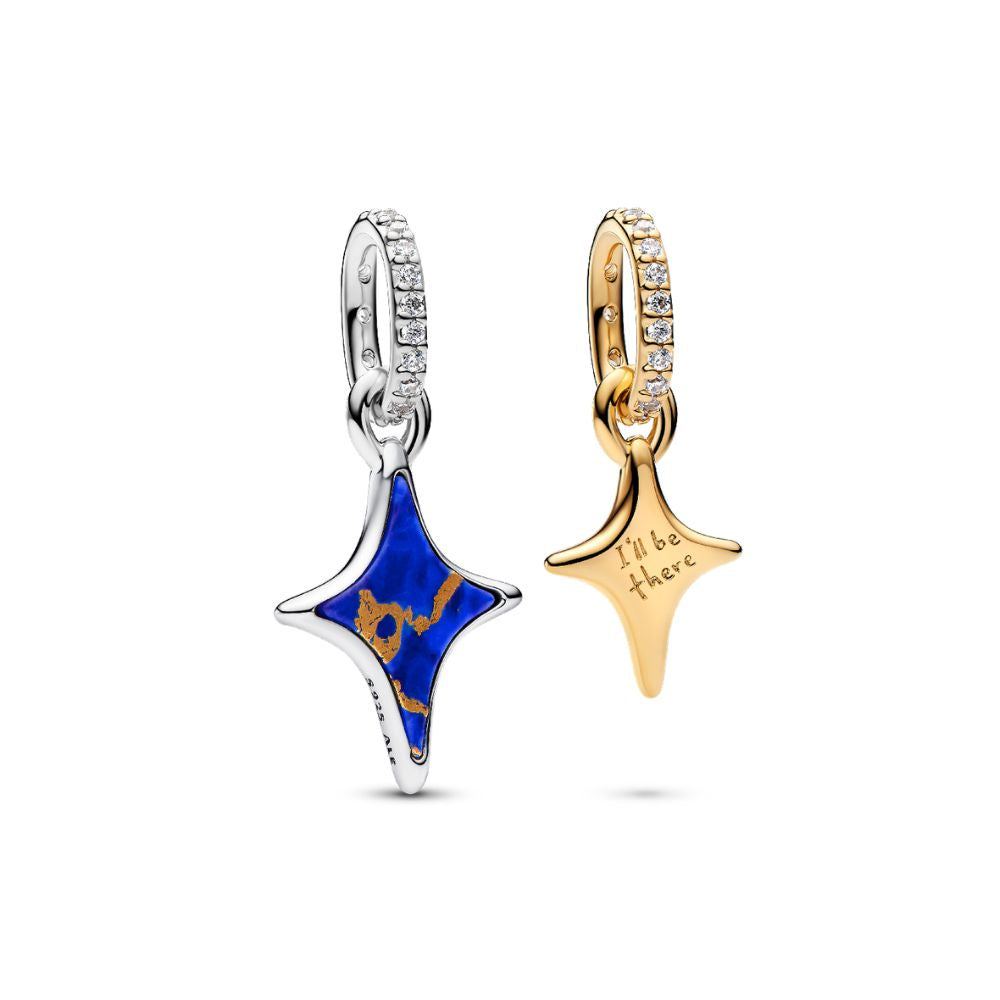 Star duo sterling silver and 14k gold-plated split 764945C01
