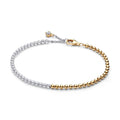 Sterling silver and 14k gold-plated bracelet with 564820C01-18