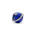 Planet platinum-plated charm with imitation lapis 735038C01