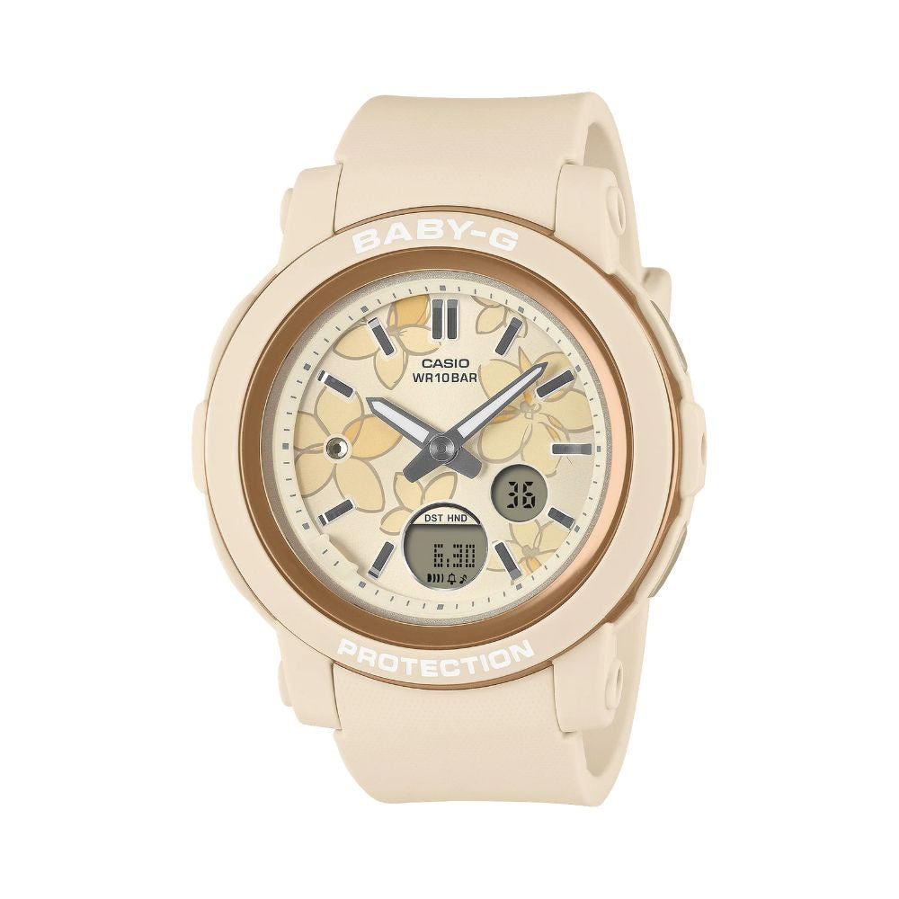 Baby G Duo Floral Dial, Pink Resin Band BGA-290FL-4A