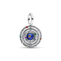 Armillary sphere sterling silver dangle with imita 795031C01