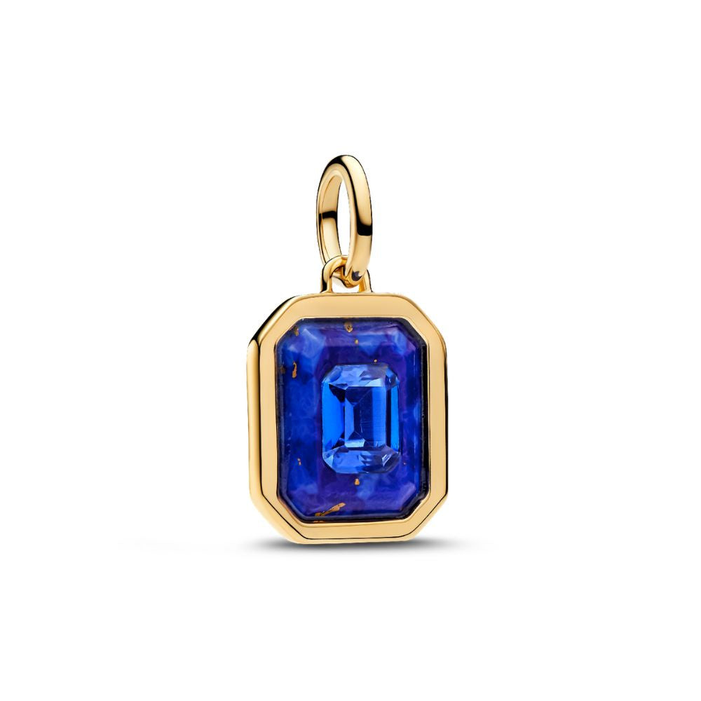 Astra 14k gold-plated dangle with imitation lapis 765035C01