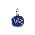 Love sterling silver double dangle with imitation 795039C01