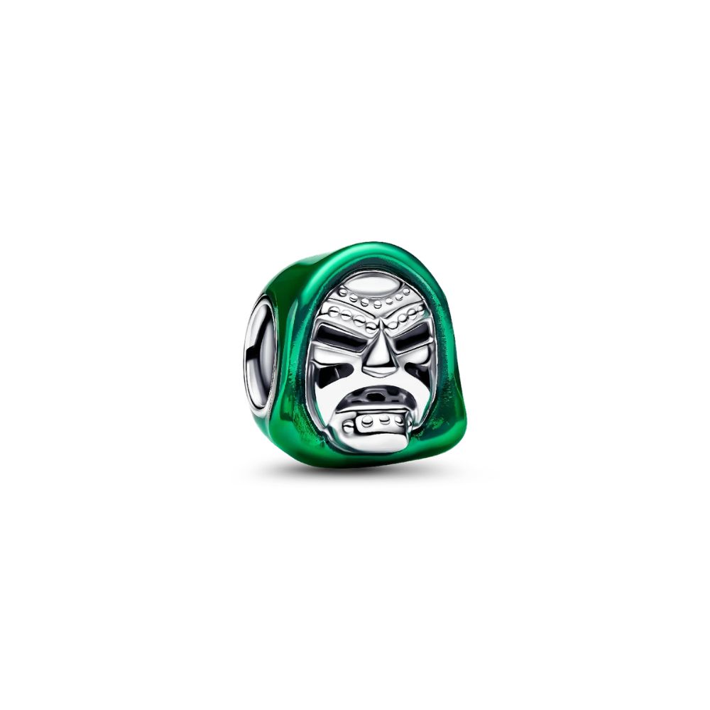 Marvel Dr. Doom sterling silver charm with green a 795023C01
