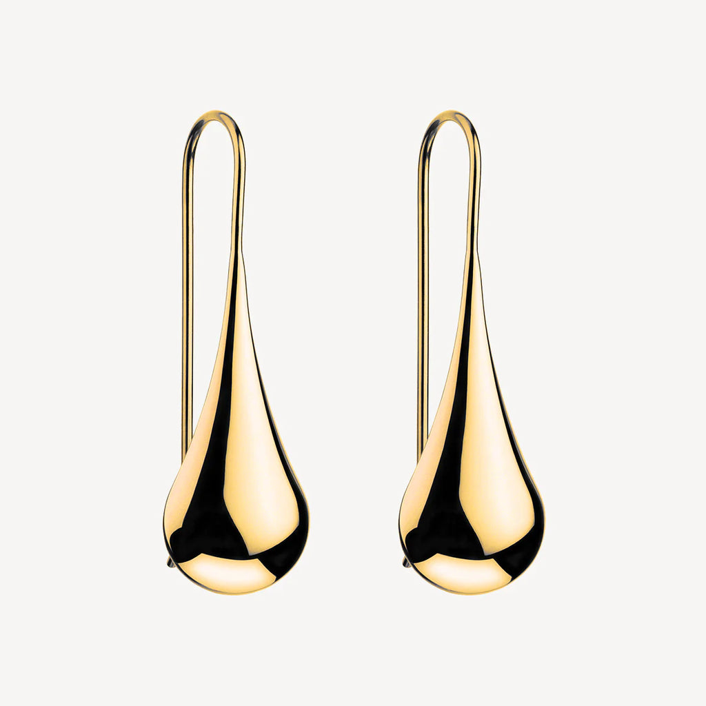 Weeping Woman Earring - Yellow Gold Plated E0139
