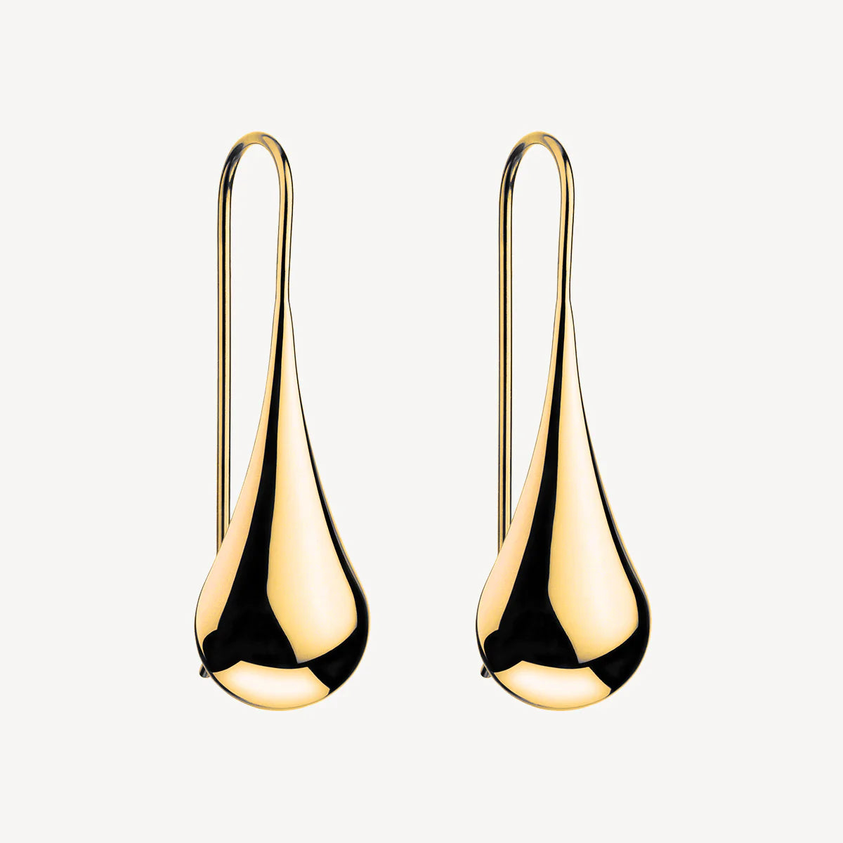 Weeping Woman Earring - Yellow Gold Plated E0139
