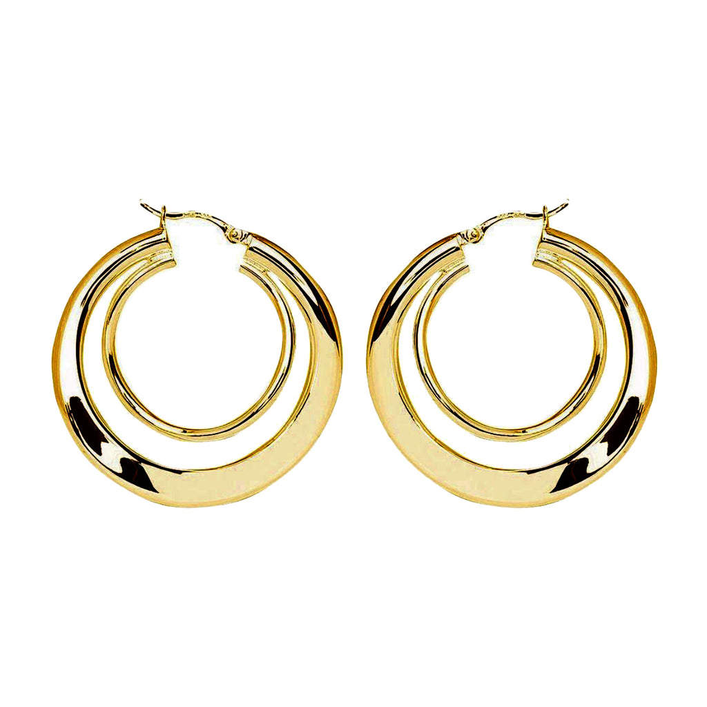 NAJO Strudel Hoop - Yellow gold Plated E2782